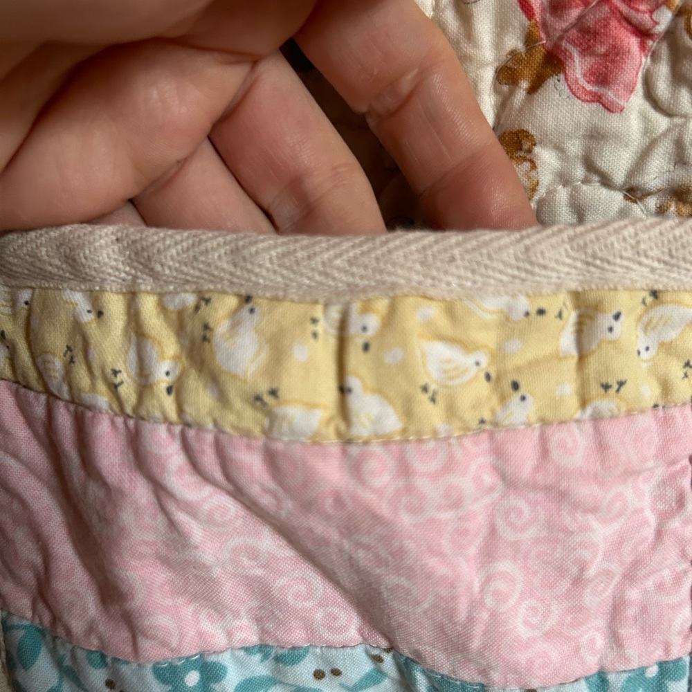 Handmade Vintage Quilt Jacket With Farm Animals - Picture 5 of 7